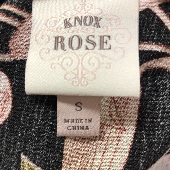 Knox Rose Women’s Jacket Floral Lace Loose Fit Tie Closure Ruffles Comfy - Picture 5 of 8